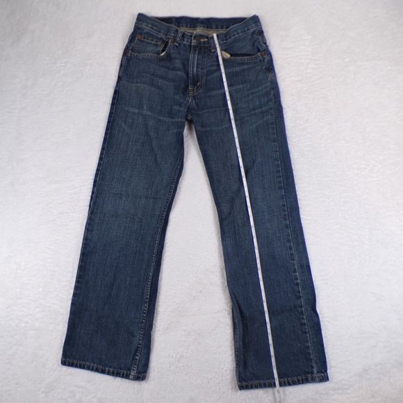 Levis 527 Boot Cut 16 Regular 28X28 Distressed Blue Wash Women's Jeans - Picture 3 of 11